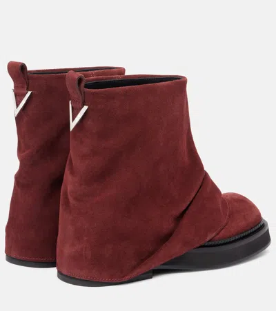 Attico Mini Robin Suede Combat Boots