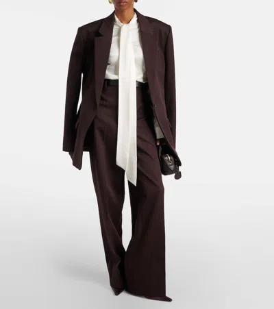 Stella Mccartney High-rise Wool Wide-leg Pants
