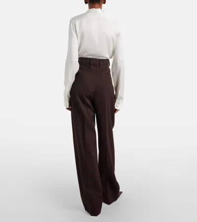 Stella Mccartney High-rise Wool Wide-leg Pants