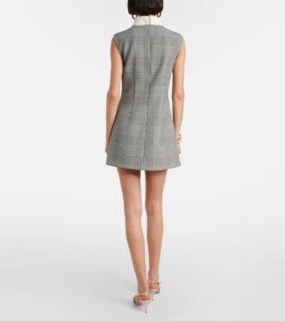 Self-portrait Prince Of Wales Check Minidress