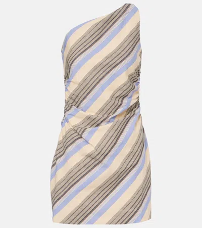Faithfull Marga Cotton And Linen Minidress