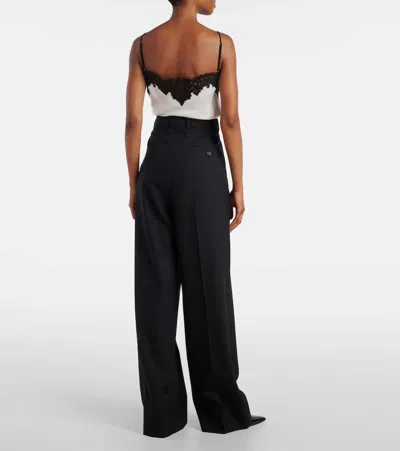Stella Mccartney High-rise Wool Wide-leg Pants