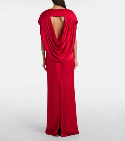 Stella Mccartney Draped Satin Gown