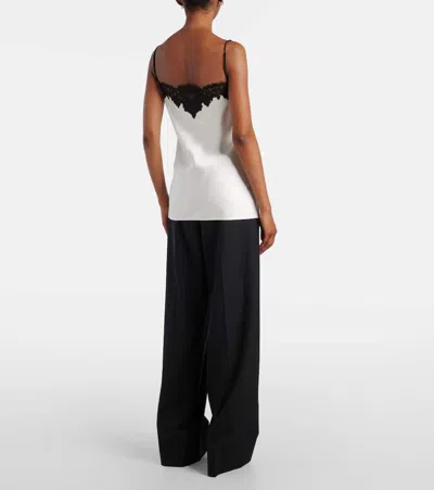 Stella Mccartney Lace-trimmed Satin Camisole