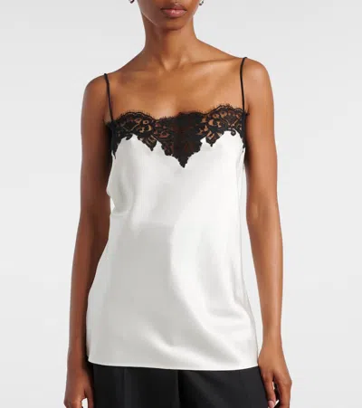 Stella Mccartney Lace-trimmed Satin Camisole