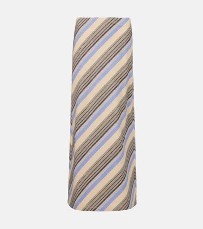 Faithfull Elise Cotton And Linen Maxi Skirt