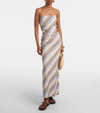Faithfull Elise Cotton And Linen Maxi Skirt