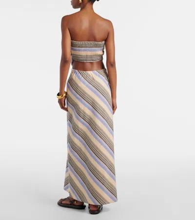 Faithfull Elise Cotton And Linen Maxi Skirt