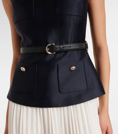 Self-portrait Womens Pleated Sleeveless Woven Midi Dress Blue