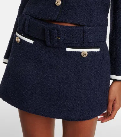 Self-portrait Belted Boucle Skort