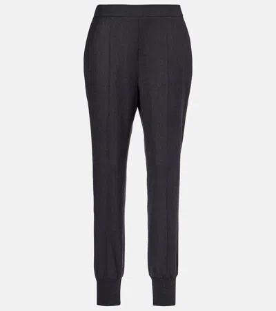 Stella Mccartney Mid-rise Wool Tapered Sweatpants