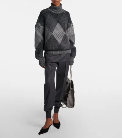Stella Mccartney Mid-rise Wool Tapered Sweatpants