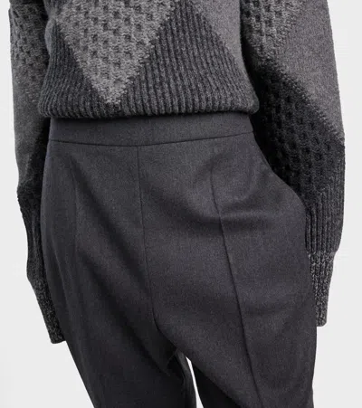 Stella Mccartney Mid-rise Wool Tapered Sweatpants