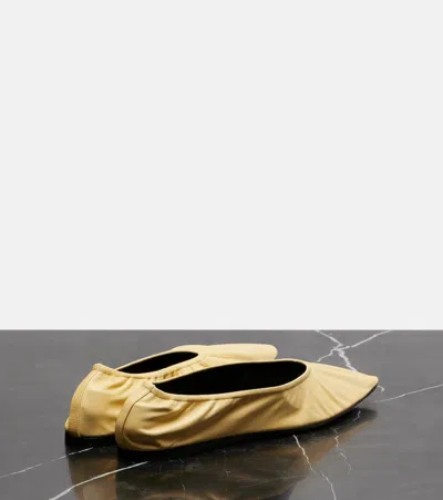The Row Liisa Leather Ballet Flats