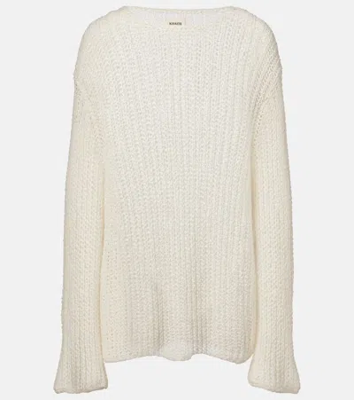Khaite Elowen Open-knit Cotton-blend Sweater