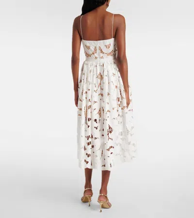 Self-portrait Bow Embroidered Midi Dress