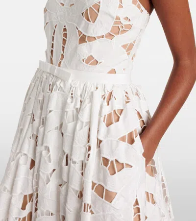 Self-portrait Bow Embroidered Midi Dress