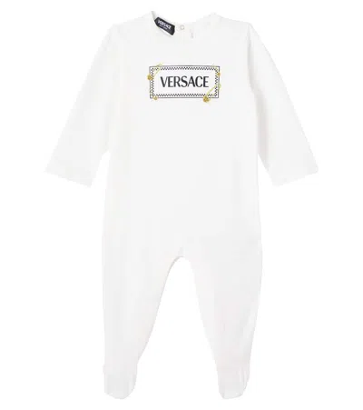 Versace Baby Logo Cotton-blend Jersey Onesie