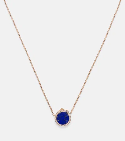 Repossi Halskette Antifer Aus 18kt Roségold Mit Diamanten Und Lapislazuli