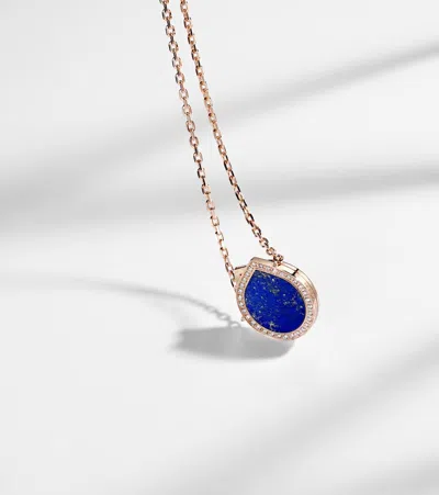 Repossi Halskette Antifer Aus 18kt Roségold Mit Diamanten Und Lapislazuli