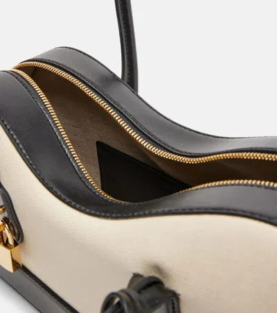 Stella Mccartney Borsa A Spalla Ryder In Tela Sabbia Donna In Black