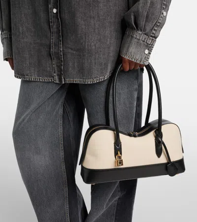 Stella Mccartney Borsa A Spalla Ryder In Tela Sabbia Donna In Black