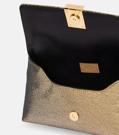 Tom Ford Laminated Pochette With Chain Shoulder Strap