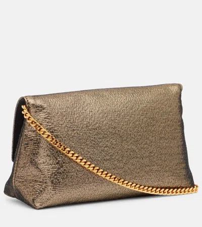 Tom Ford Laminated Pochette With Chain Shoulder Strap