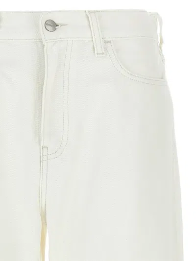 Carhartt Logo-patch Cotton Jeans In White