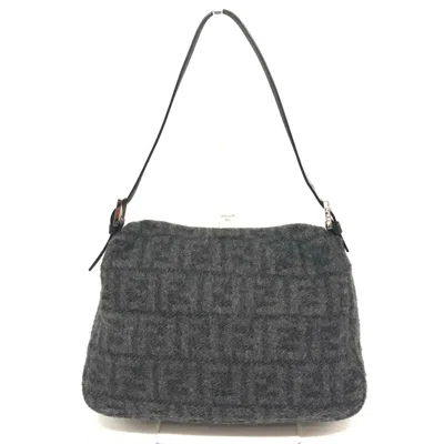 Pre-owned Fendi Gray Wool Shoulder Bag ()
