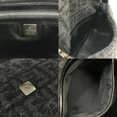 Pre-owned Fendi Gray Wool Shoulder Bag ()