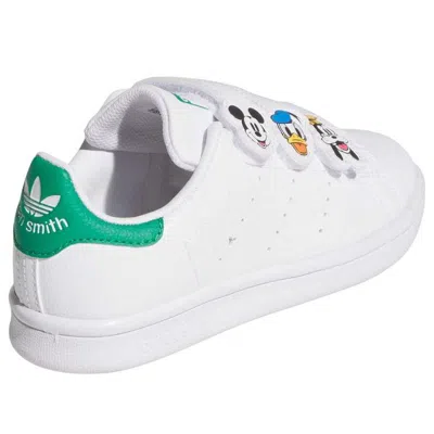 Adidas Originals (ps) Adidas X Disney Stan Smith Comfort Closure 'white Green' In White