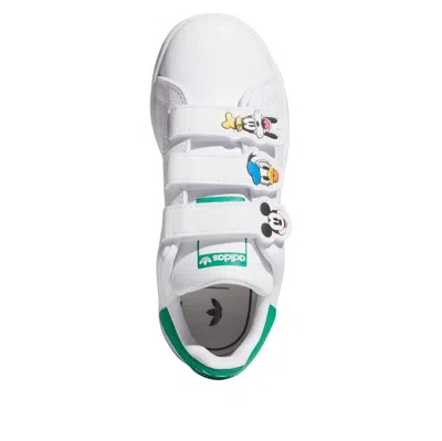 Adidas Originals (ps) Adidas X Disney Stan Smith Comfort Closure 'white Green' In White