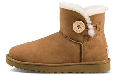 Ugg (wmns)  Mini Bailey Button Ii Boot Fleece Lined In Multi