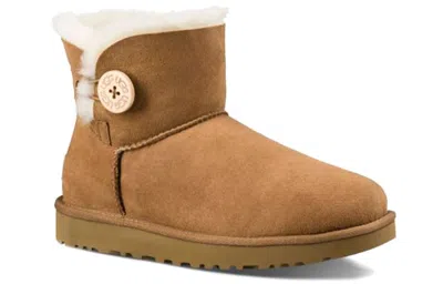 Ugg (wmns)  Mini Bailey Button Ii Boot Fleece Lined In Multi