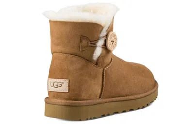 Ugg (wmns)  Mini Bailey Button Ii Boot Fleece Lined In Multi