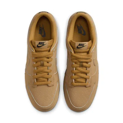 Nike Tan Dunk Low Retro Se Sneakers In Wheat/wheat/gum Yellow/black