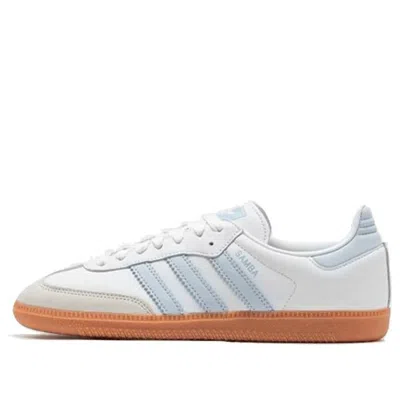 Adidas Originals Womens Adidas Samba Og Logo-print Leather And Suede Low-top Trainers In White