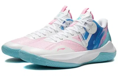 Li-ning Sonic 9 Team Low 'white Prism Pink' In Blue