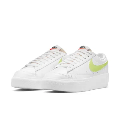 Nike (wmns)  Blazer Low Platform 'white Light Lemon Twist'