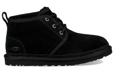 Ugg Lace-up Ankle Boots With Suede Upper In Black