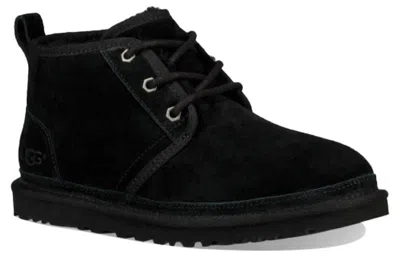 Ugg Lace-up Ankle Boots With Suede Upper In Black