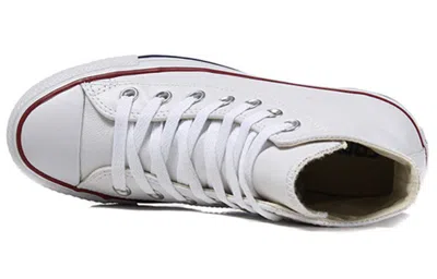 Converse White Canvas Chuck Taylor Hi Sneakers In White