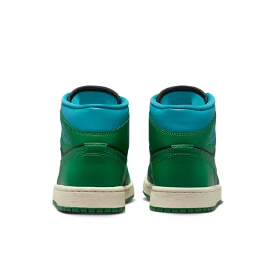 Air Jordan (wmns)  1 Mid 'green Black' In Neutral