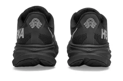 Hoka Clifton 9 Rubber-trimmed Recycled-gore-tex Invisible Fit Sneakers In Black