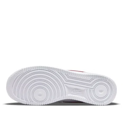 Nike Air Force 1 Low Essential "white/gym Red" Sneakers In White
