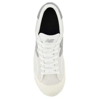 New Balance Man Sneakers Off White Size 9 Leather In Gray