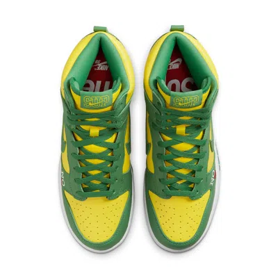 Nike X Supreme Sb Dunk High Sneakers In Green