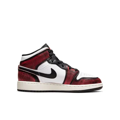 Air Jordan (gs)  1 Mid Se 'wear-away' In Red