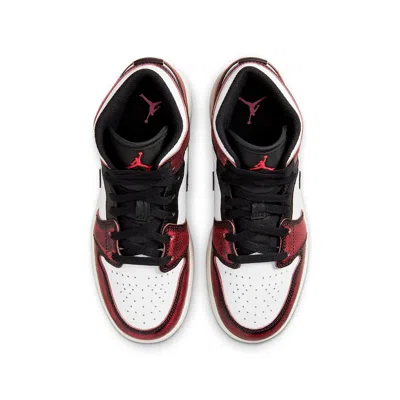 Air Jordan (gs)  1 Mid Se 'wear-away' In Red